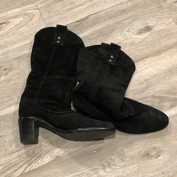 Vaneli black suede boots. Size 8 1/2. - Picture 4 of 5